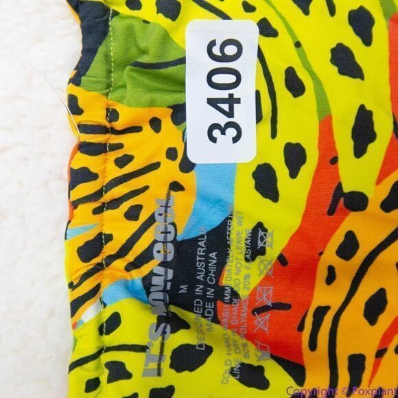 NEW It’s‎ Now Cool square top string bottom bikini in bananas, M - Picture 11 of 15